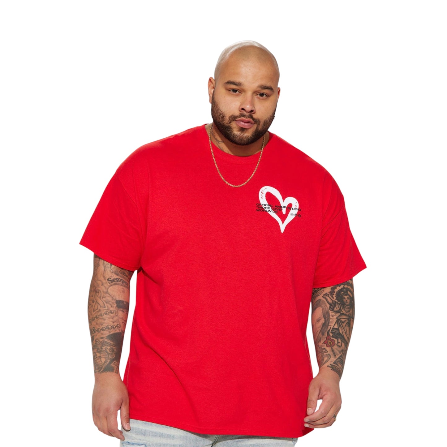 Amor Studio Short Sleeve Tee Red