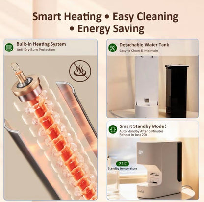 Livefull Smart Hot Face Towel Heater Machine CL01, 5s Fast Heating & 55°C Constant Temperature, Auto Dispensing Towel Warmer with Smart Voice Alerts, Includes 20 Compressed Towels, Luxury Home Spa