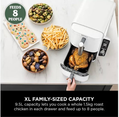 Double Stack XL 2 Drawer Air Fryer 9.5L | SL400UK - White
