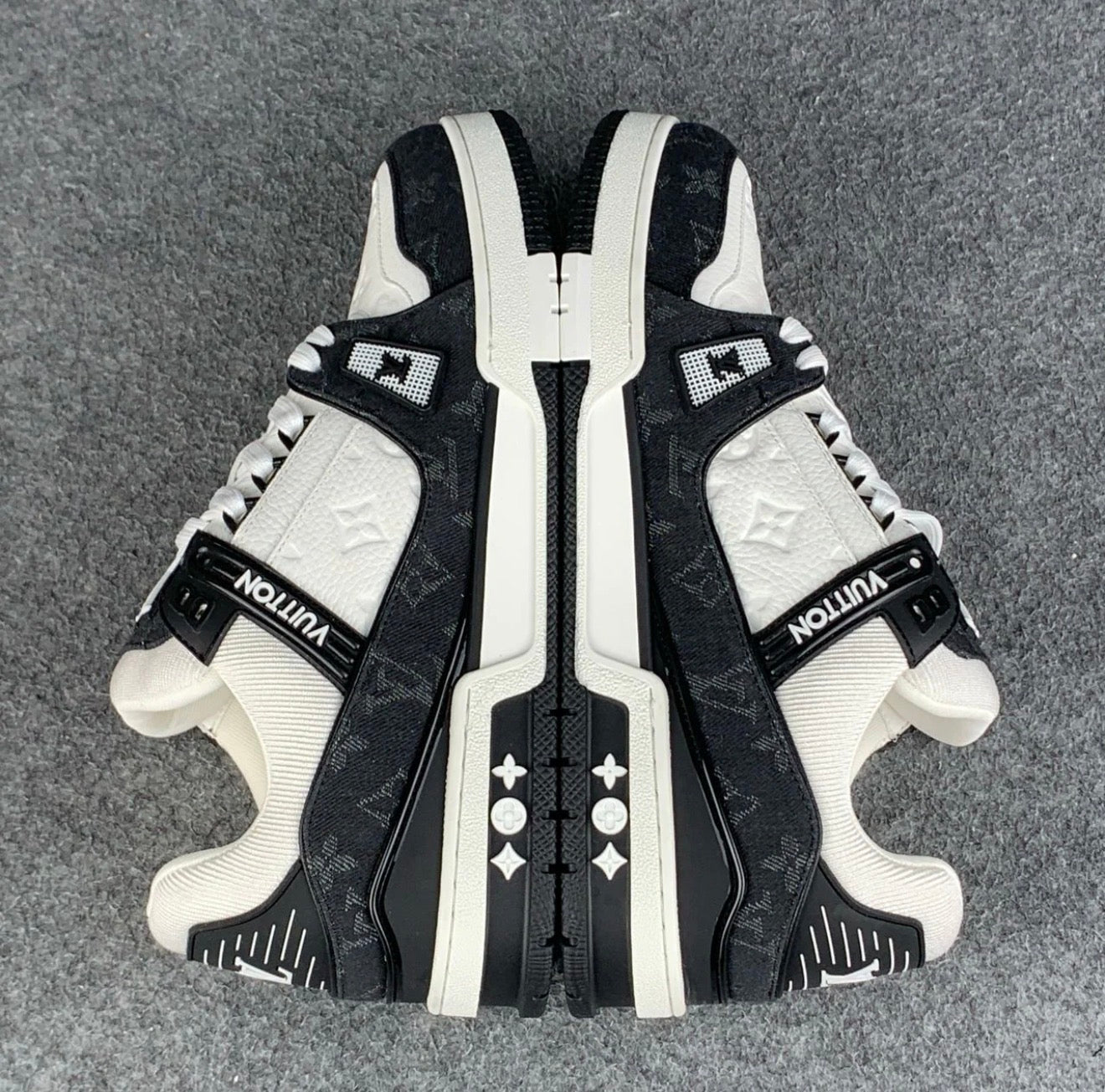LV Trainer 'Black Monogram Denim'