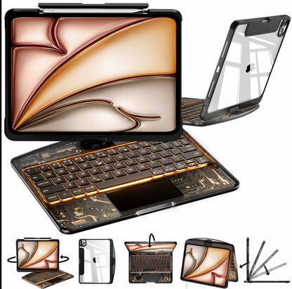 All-in-One Clear Keyboard Case for iPad Pro and iPad Air