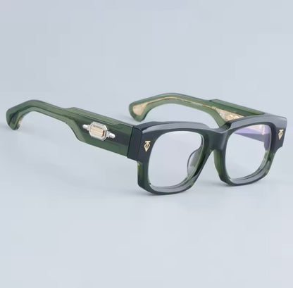 Dusenberg Thick Heavy Acetate Sunglasses High Quality Men and Women Fashion High Street Designer Uv400 Eyeglasses with Case