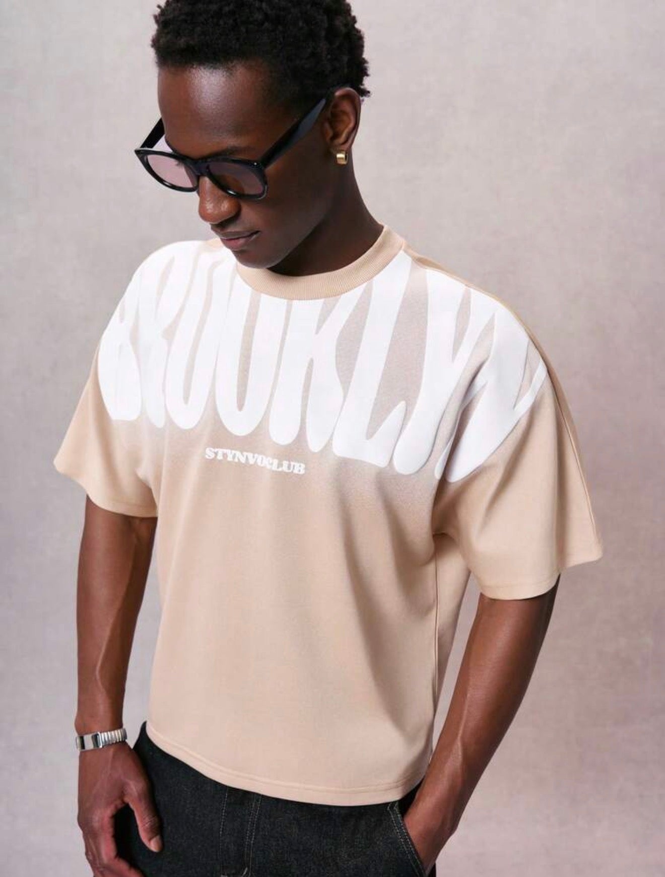 STYNVO Men’s Letter Graphic T Shirt