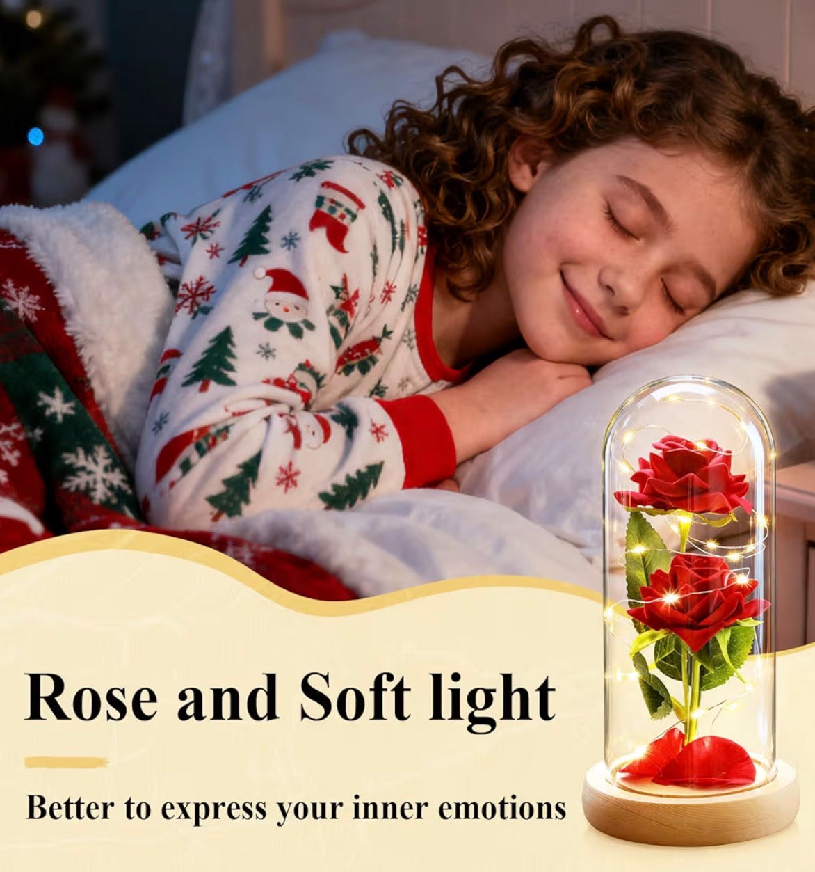 ADAZ Galaxy Rose Gift for Her,Light Up Rose Flowers for Women/Wife/Mother/Girlfriend,Artificial Flower Rose in Glass Dome Present for Valentines Day,Christmas,Birthday,Anniversary