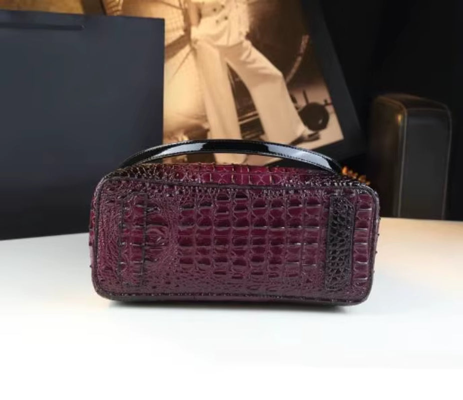 2025 Women Handbags New Tote Bag Fashion Crocodile Print Bucket Bag Retro Shoulder Messenger Bags Trend