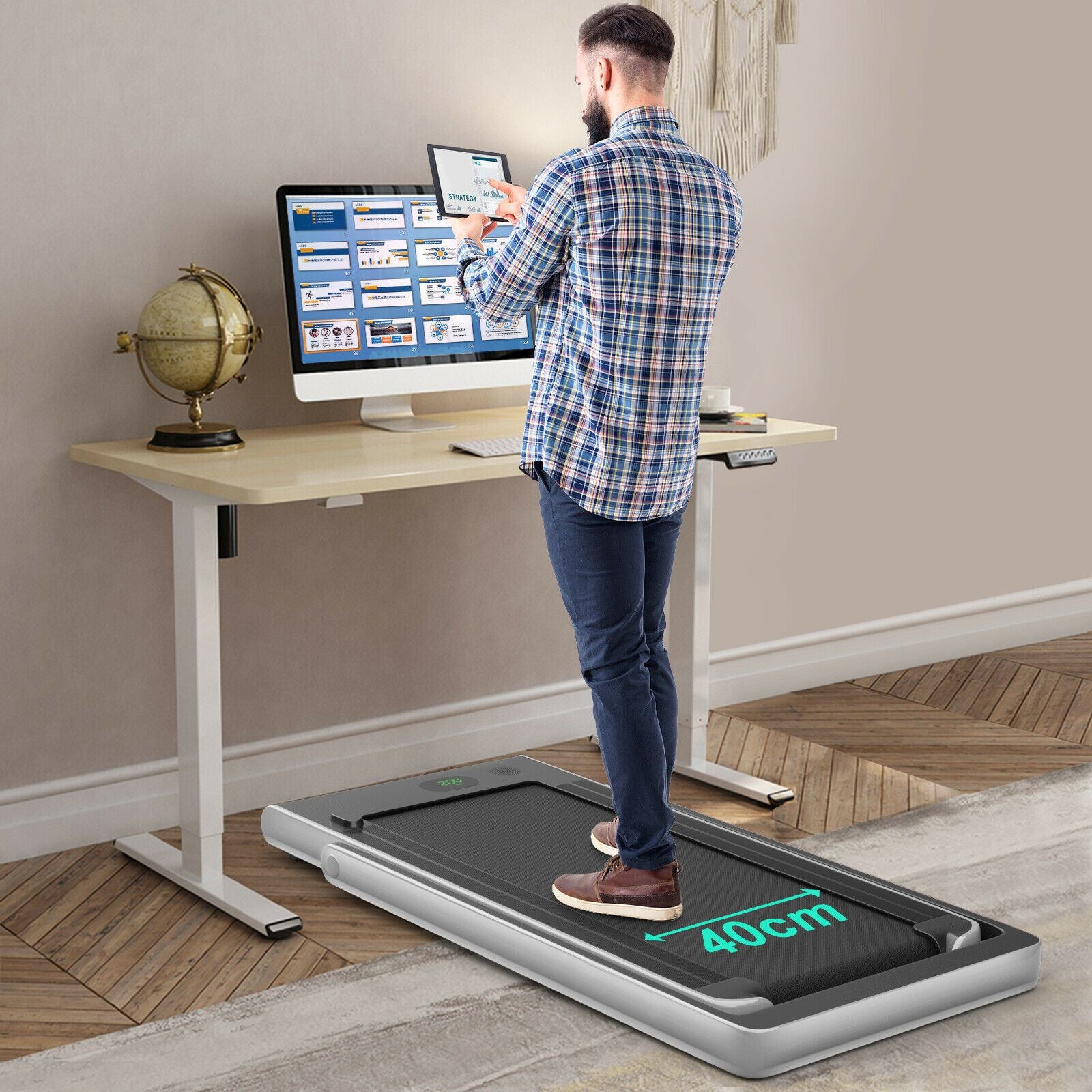 Folding Electric Treadmill with Bluetooth Connectivity (1-12 KPH)