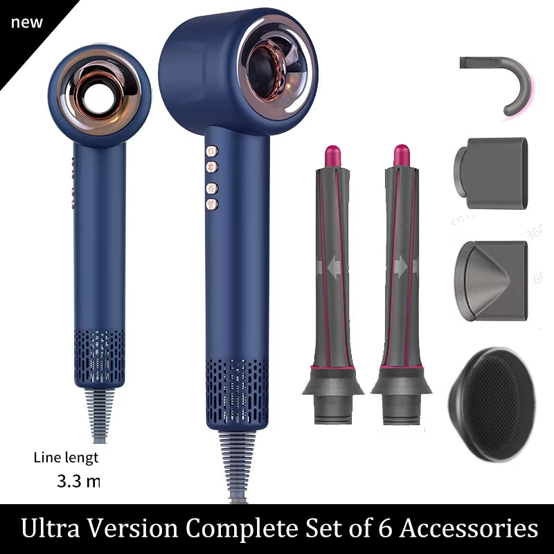 Super Hair Dryer 220V Leafless Hair Dryer Personal Hair Care Styling Negative Ion Tool Constant Anion Electric Hair Dryers
