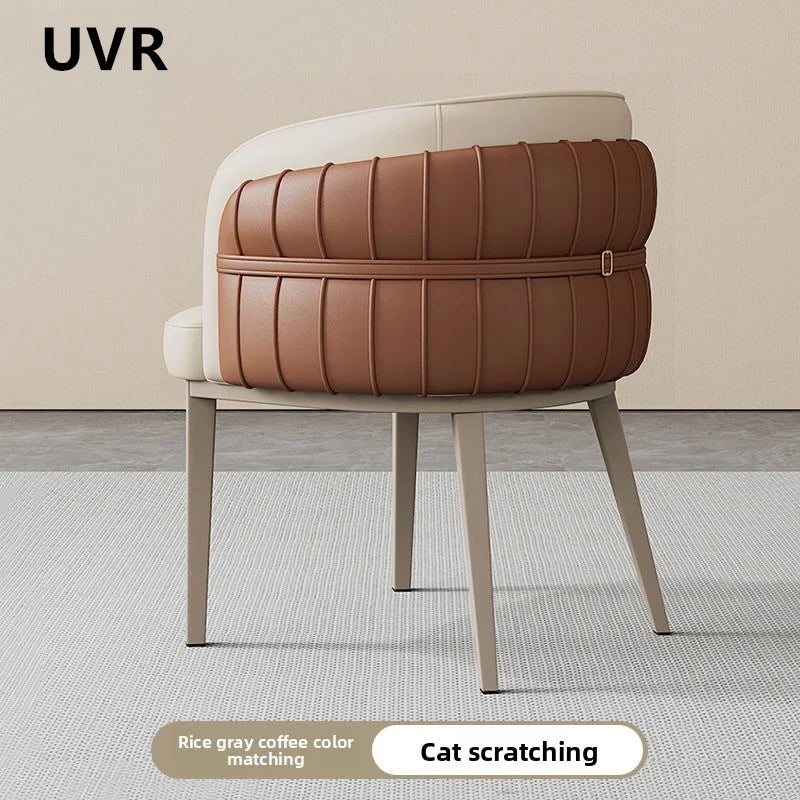 Light Luxury Restaurant Chair Upholstery Design Armchair Home Kitchen Backrest Stool Modern Simple Hotel Cafe Dining Chair