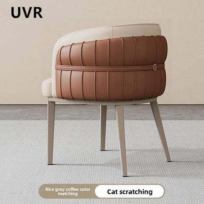 Light Luxury Restaurant Chair Upholstery Design Armchair Home Kitchen Backrest Stool Modern Simple Hotel Cafe Dining Chair