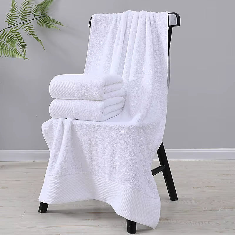 White Soft Cotton Fabric Face Towel Hotel Bath Towel Wash Cloths Hand Towels Portable Multifunctional Cleaning Towel