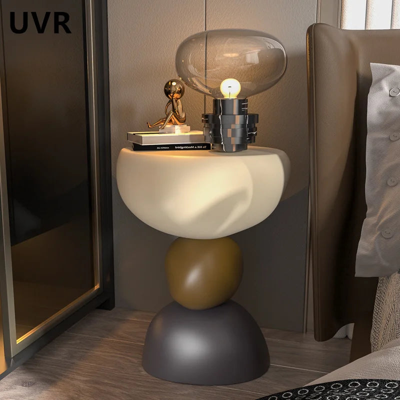 Creative Coffee Table Light Luxury Senior Sense of Cream Wind Living Room Sofa Corner Table Bedroom Bedside Table Furniture