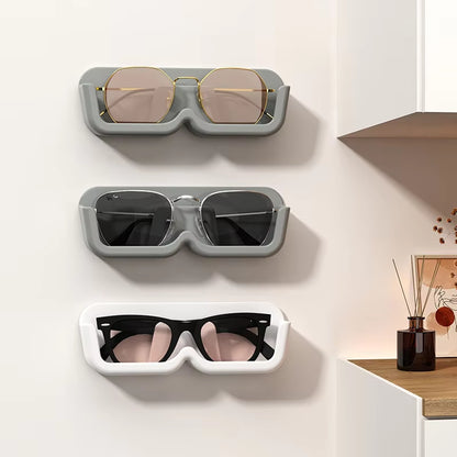 High-End Wall-Mounted Glass Display Cabinet for Sunglasses Storage - 3/2/1PC Options Available