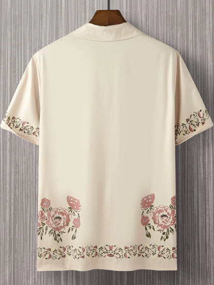 Manfinity RSRT Men Random Floral Print Shirt without Tee