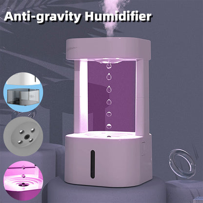 Revolutionary Anti-Gravity Humidifier with 580ML Water Tank - Enhance Your Home's Air Quality in Style