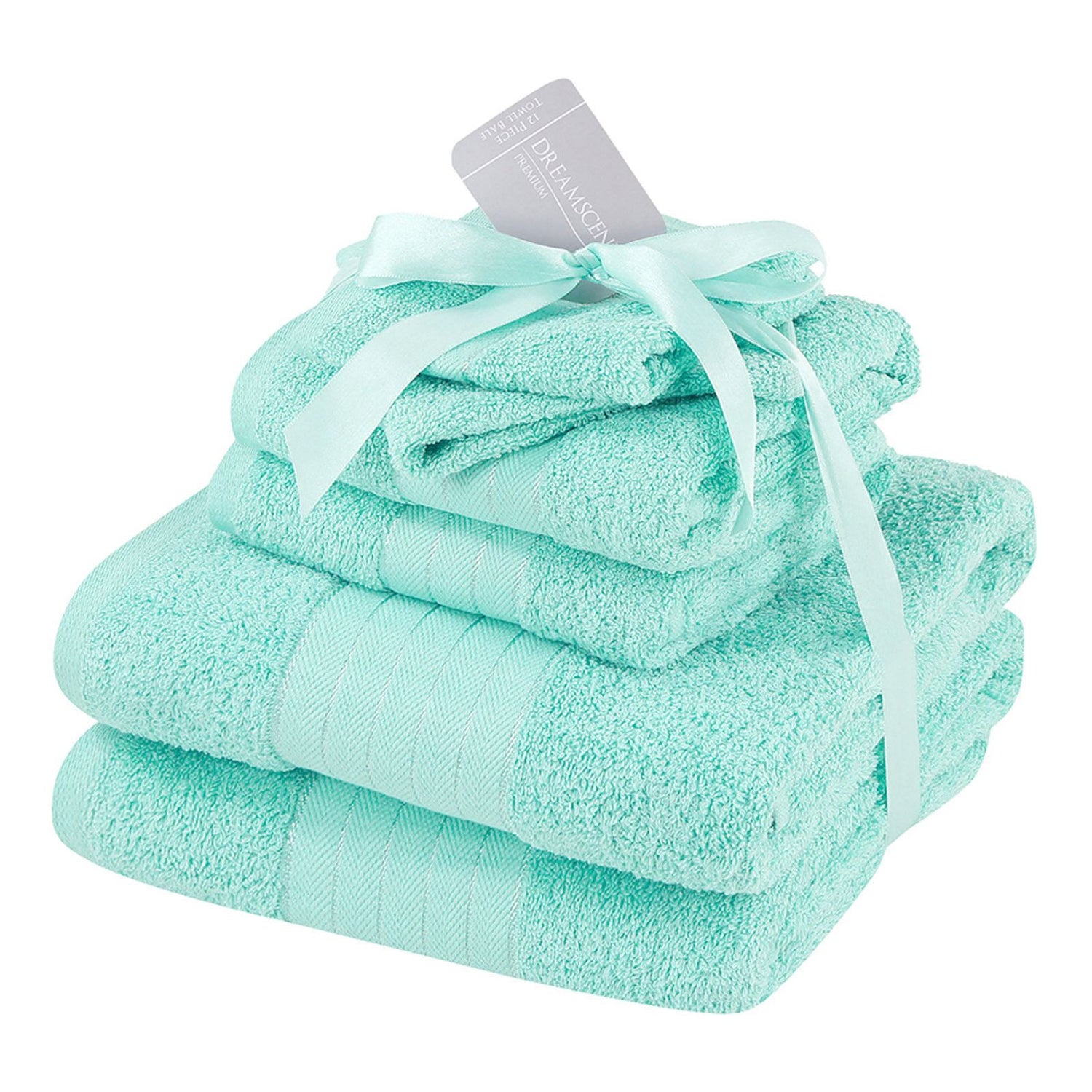 Luxury Dreamscene 100% Cotton Towel Set - Ultra Soft Bath, Hand, and Face Cloths for Ultimate Comfort