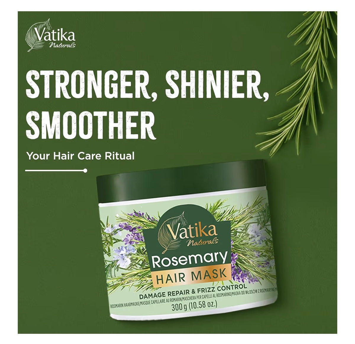 Vatika Rosemary Hair Mask 300ml | Deep Nourishing Hair Treatment