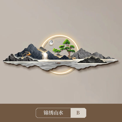 Light Luxury Clock Wall Chinese Modern Fashion Living Room Decorative Wall Watch Interior Design Horloge Murale Wall Decor