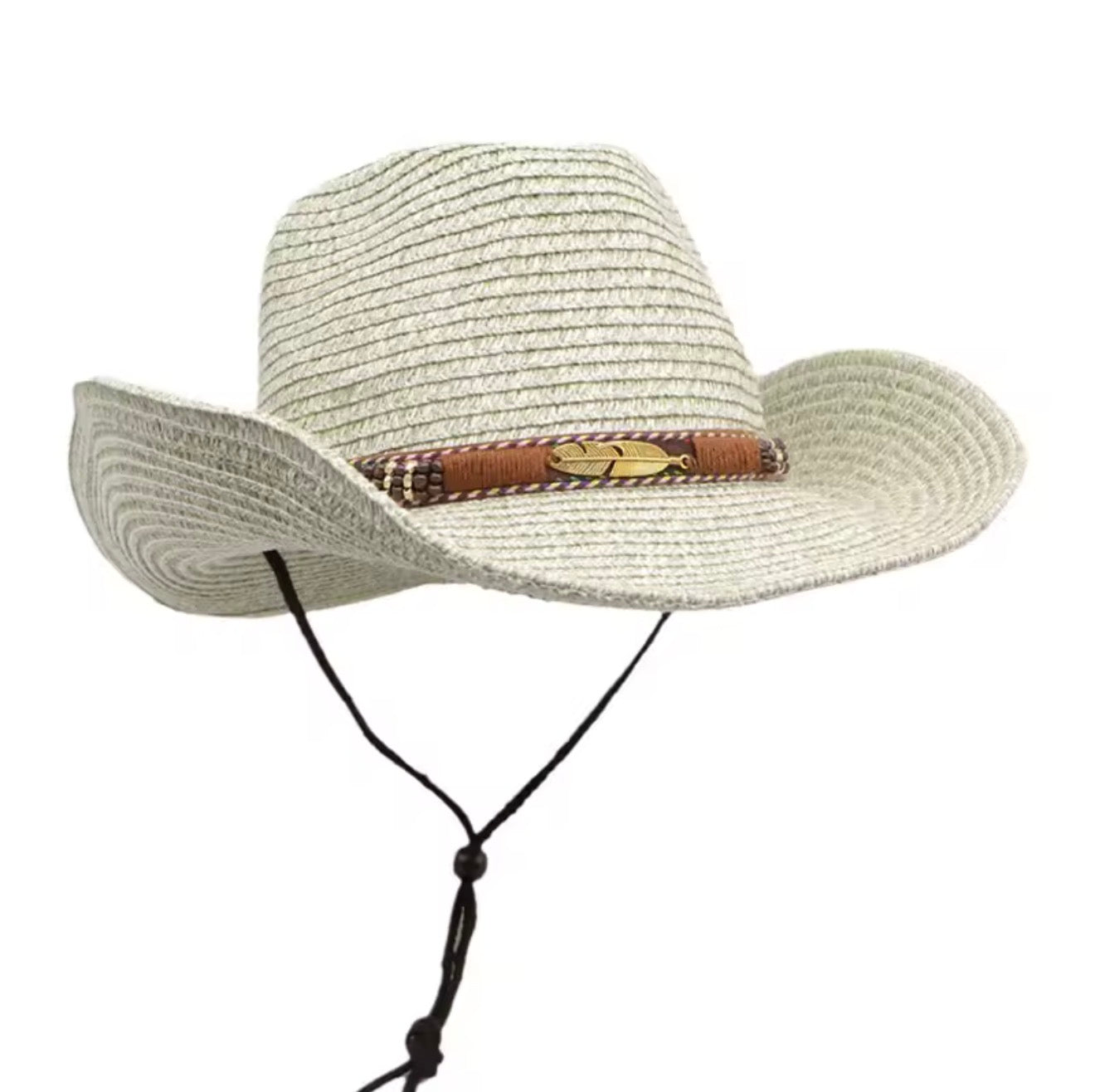 Summer Western Cowboy Top Hat Retro Style Sunshade Cowboy Straw Hat