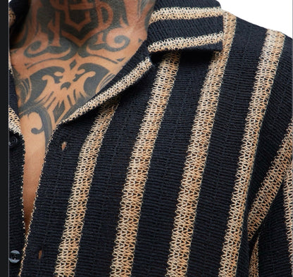 Peyton Textured Shirt Black Combo