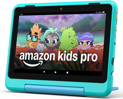 Fire HD 8 Kids Pro Tablet (Newest Gen), Ages 6–12 | 3 GB Memory, Includes Ads-Free Books, Games and Videos That Children Love, 8" HD Screen, Parental Controls, 13-Hr Battery, 32 GB