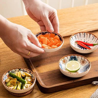 Porcelain Tapas Dishes,Snack Bowls for Tapas,Tapas Bowl Set,Ceramic Dipping Bowls,6Pcs Ø 10 Cm Small Spice Bowl,Dishes Sauce Dishes for Sushi,Sauce,Snack and Soy