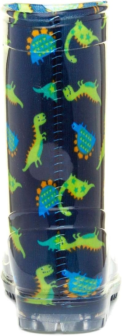 - Boys Navy & Green Dinosaur Welly