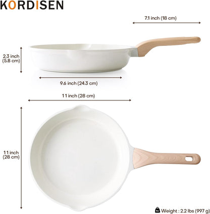 Kordisen Nonstick Frying Pan Skillet, 28 Cm Induction Ceramic Pan, Healthy and Non-Toxic, PFOA & PFAS Free