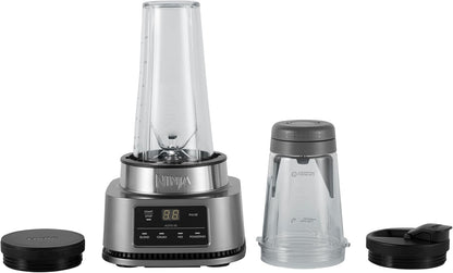 Foodi Power Nutri Blender 2-In-1, Blend Smoothie Bowls, Thick Spreads & Frozen Drinks, Automatic Programs, 700Ml Cup & 400Ml Bowl with with Power Paddle, 1100W, Silver CB100UK