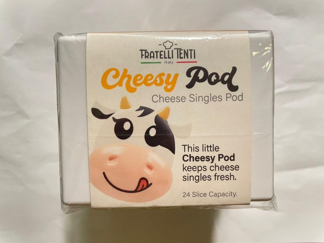 Cheesy Pod – Sliced Cheese Container for Fridge - Airtight, Bpa-Free Plastic Storage for Deli Cheese Slices – Stackable, Dishwasher-Safe, and Odor-Free – Keeps Cheese Fresh Longer
