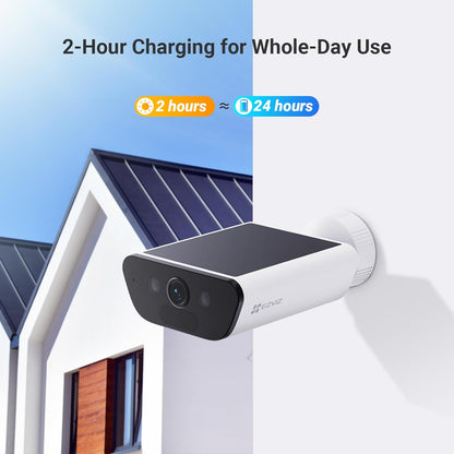 4K Solar Security Camera with Built-In Solar Panel, AOV Mode 24/7 Recording, Outdoor Wifi Camera, CCTV Cameras, Colour Night Vision, Human Detection, Vehicle Detection, Two Way Audio, CB5