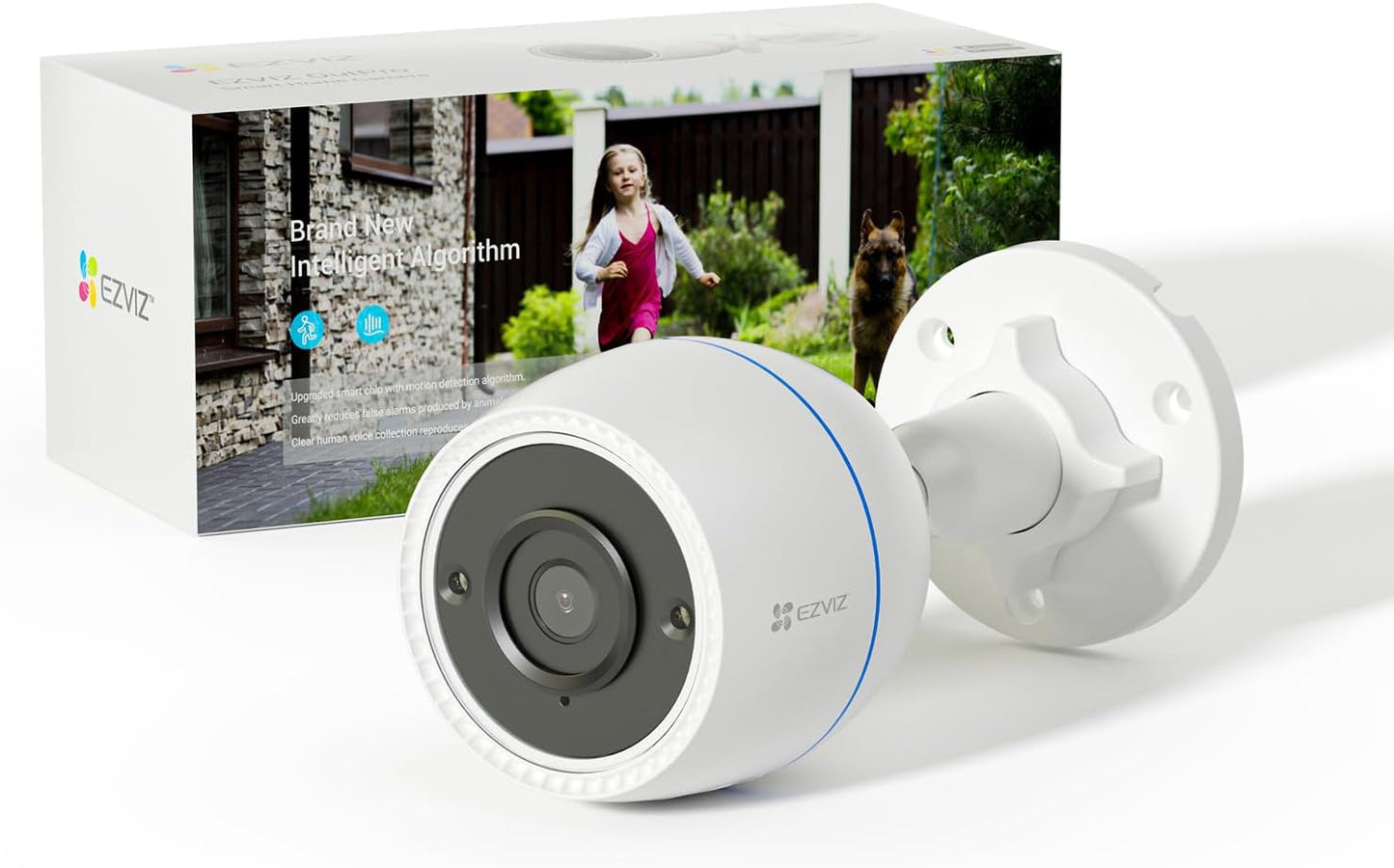 Outdoor Camera 30M Night Vision, CCTV System Wi-Fi Home Security Camera Surveillance, 1080P FHD, Smart Motion Detection, IP67 Waterproof, 256GB SD Card/Cloud Storage, Alexa/Google Control|C3Tn