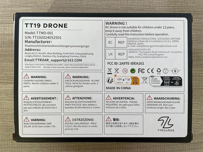 TT19 Drone with Camera for Beginners Obstacle Avoidance RC Drones for Adults Brushless Motor Foldable Mini Quadcopter 3D Flips Altitude Hold with Propeller Guards