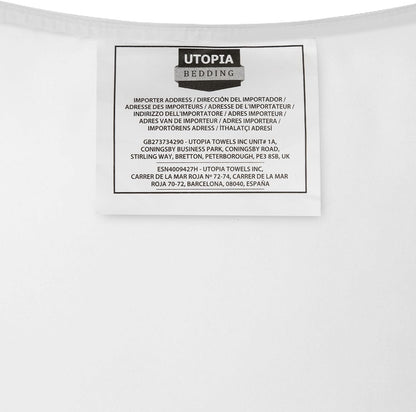 Pillows 2 Pack, (UK Standard, White) Hotel Quality Luxury Bed Pillow for Back, Stomach or Side Sleepers