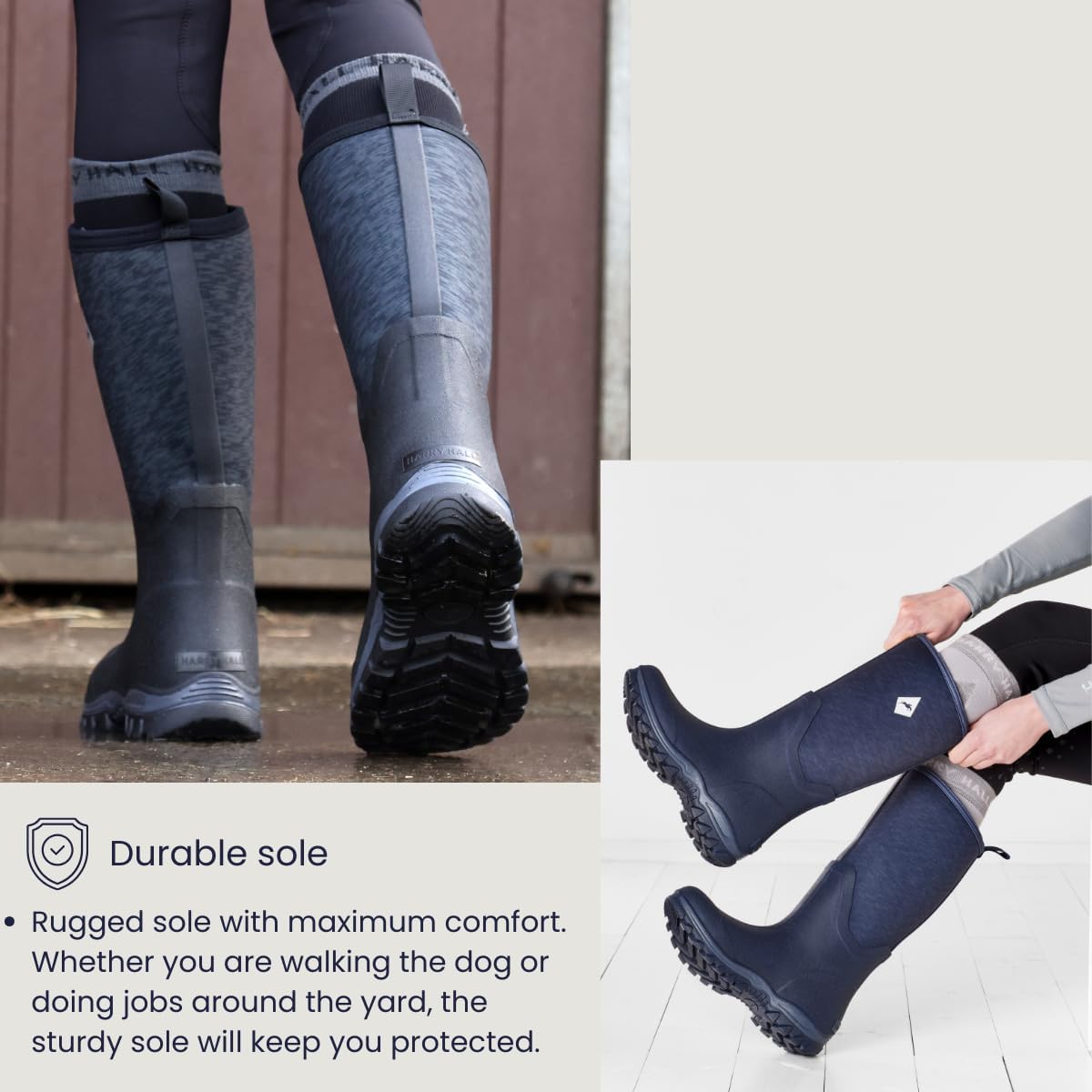 Neoprene Wellington - Dependable and Durable Ladies Outdoor Boots with Snug-Fit, Easy to Clean, Perfect for Horse Owners - Comfortable & True to Size