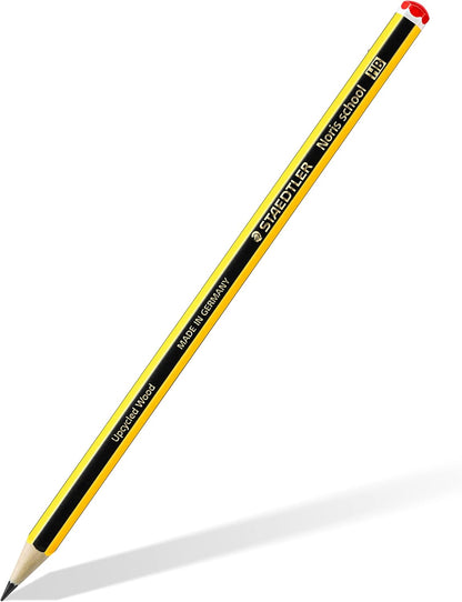 STAEDTLER 121-S BK5D Noris School Graphite Pencils - Assorted Degrees, 2B, B, HB, H, 2H (Pack of 5), Black