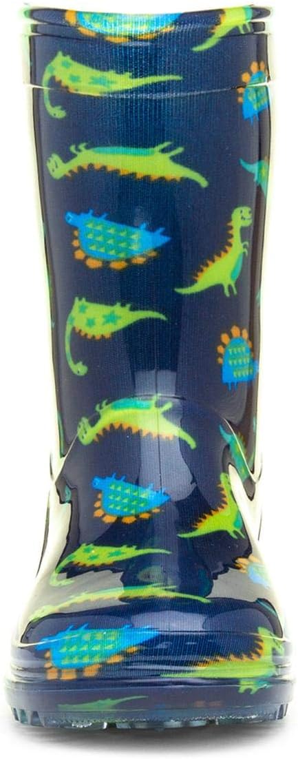 - Boys Navy & Green Dinosaur Welly