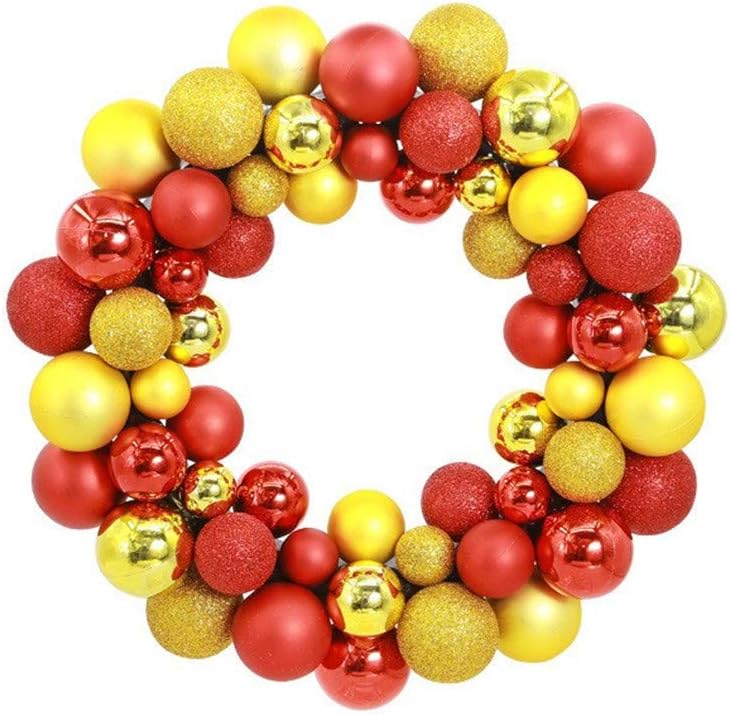Christmas Ball Wreath Door Wall Hanging Ornament Party Xmas New Year Decor