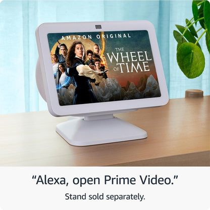 Echo Show 8 (3Rd Generation, 2023 Release) | HD Smart Touchscreen with Spatial Audio, Smart Home Hub and Alexa | Glacier White