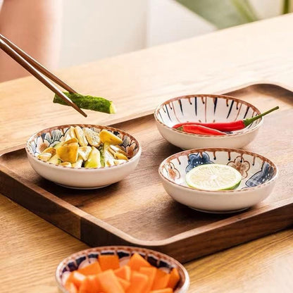 Porcelain Tapas Dishes,Snack Bowls for Tapas,Tapas Bowl Set,Ceramic Dipping Bowls,6Pcs Ø 10 Cm Small Spice Bowl,Dishes Sauce Dishes for Sushi,Sauce,Snack and Soy