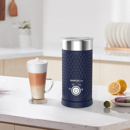 SIMPLETASTE Electric Milk Frother, Automatic Frother and Milk Steamer, 4-In-1 Electric Milk Steamer, Hot and Cold Foam Maker for Coffee, Cappuccinos, Macchiato, Latte