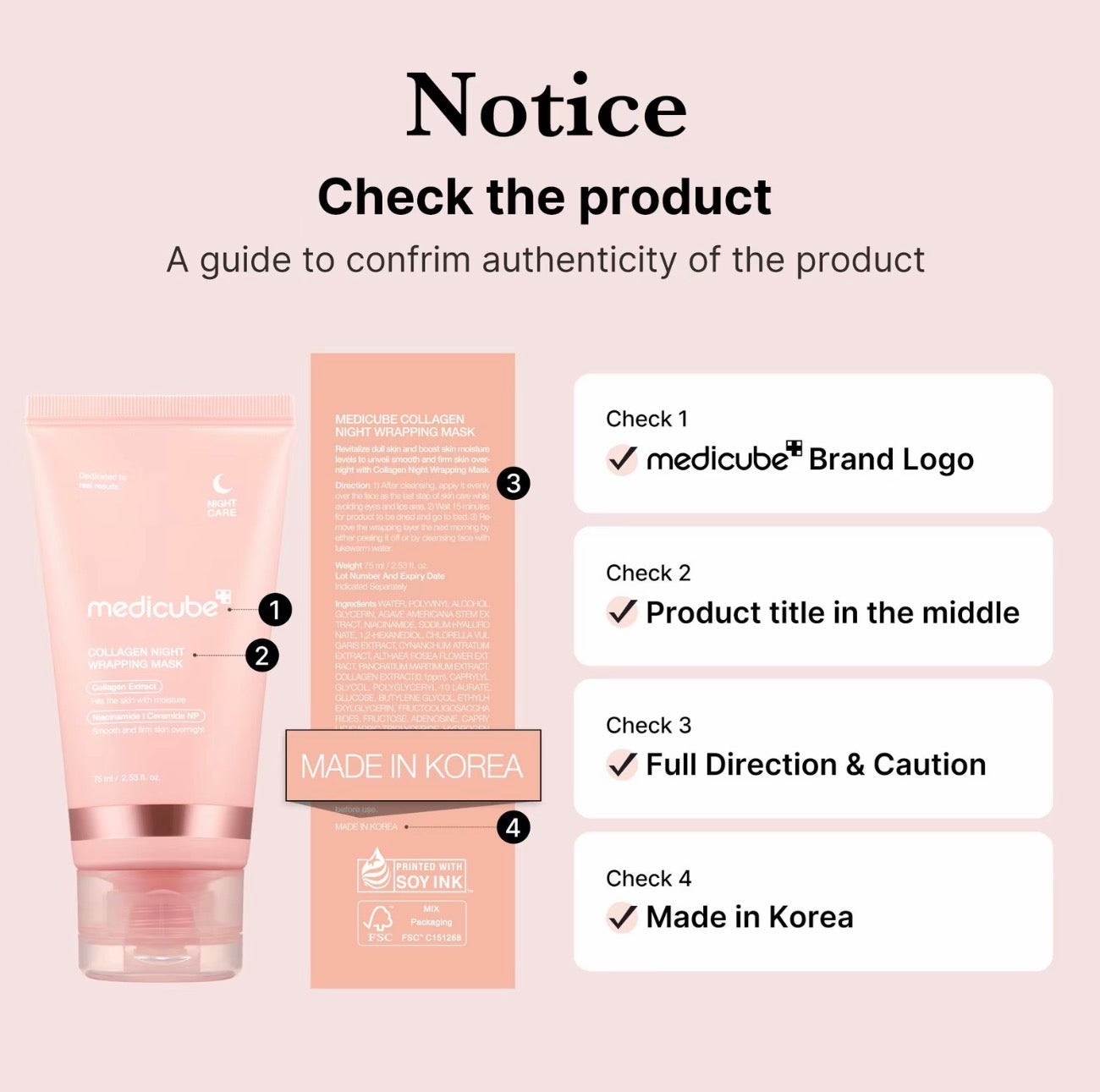 medicube Collagen Night Wrapping Mask Overnight Glow Skincare Treatment