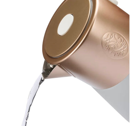 Russell Hobbs Calm Kettle (1.7L, AI-designed, Variable temperature 40-100°C, Digital display, Soothing sounds, 360° base, Frosted glass, Copper accents, Quiet boil technology, 3000W) 27450