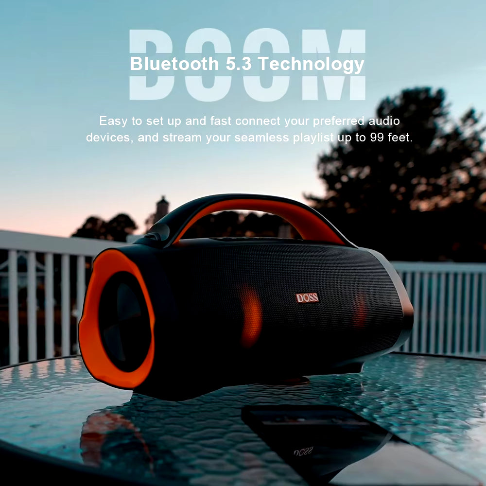 Extreme Boom Pro 100W Bluetooth 5.3 Speaker with Stereo Sound and IPX6 Waterproof Rating for Outdoor Use