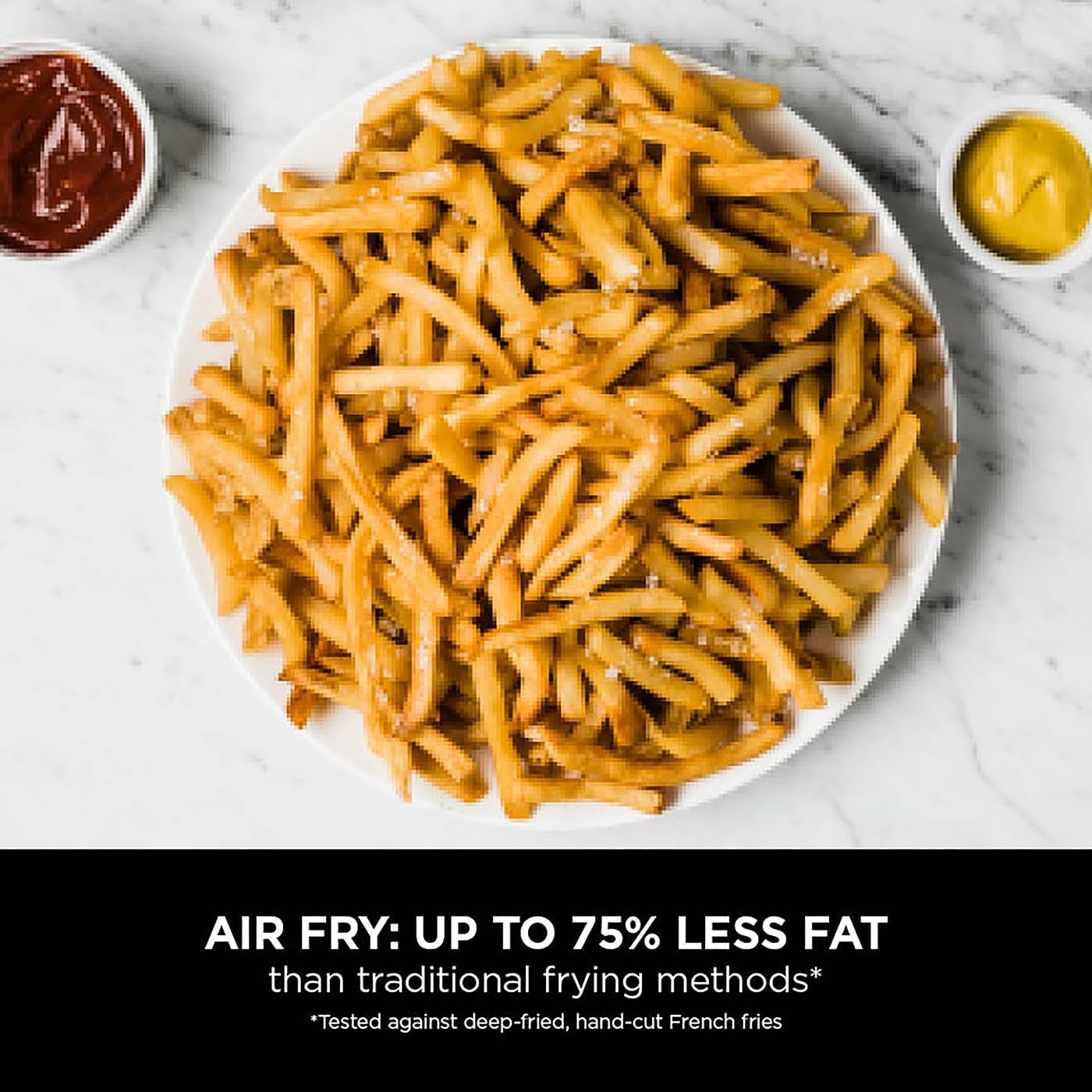 Foodi Flexdrawer Air Fryer, Dual Zone with Removable Divider, Large 10.4L Drawer, 7-In-1, Air-Fryer, Air Fry, Roast, Bake, Crisp, Non-Stick Dishwasher Safe Parts, Black and Copper, AF500UKCP