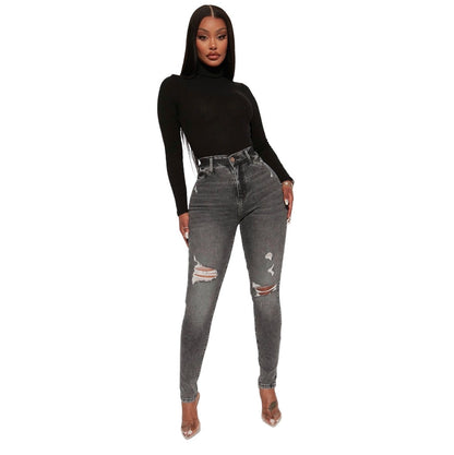 Living Life High Stretch Skinny Jeans Black Wash