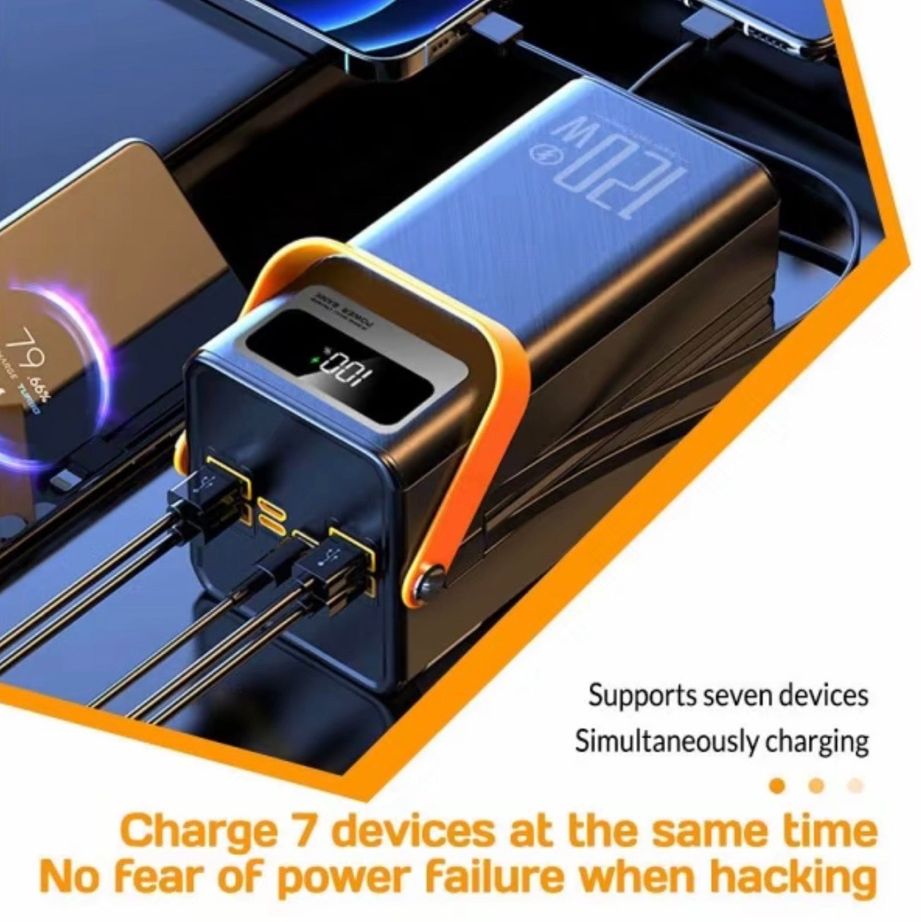 120W Power Bank 50000mAh Portable Fast Charger