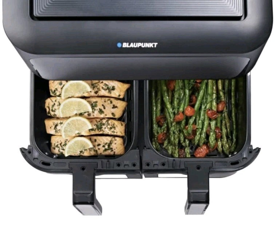 Blaupunkt Express Dual Digital Touchscreen Air Fryer Double Drawer 9L Oil-Free