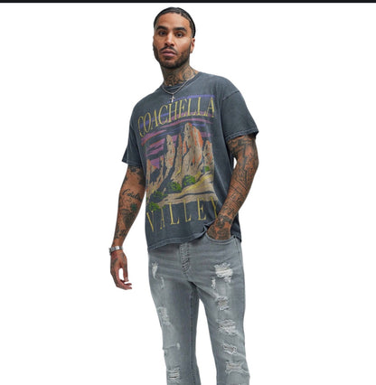Coachella Valley Short Sleeve Tee Charcoal
