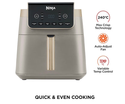 Ninja Air Fryer MAX PRO 6.2L AF180UKSD Stone Gold Digital Air Fryer