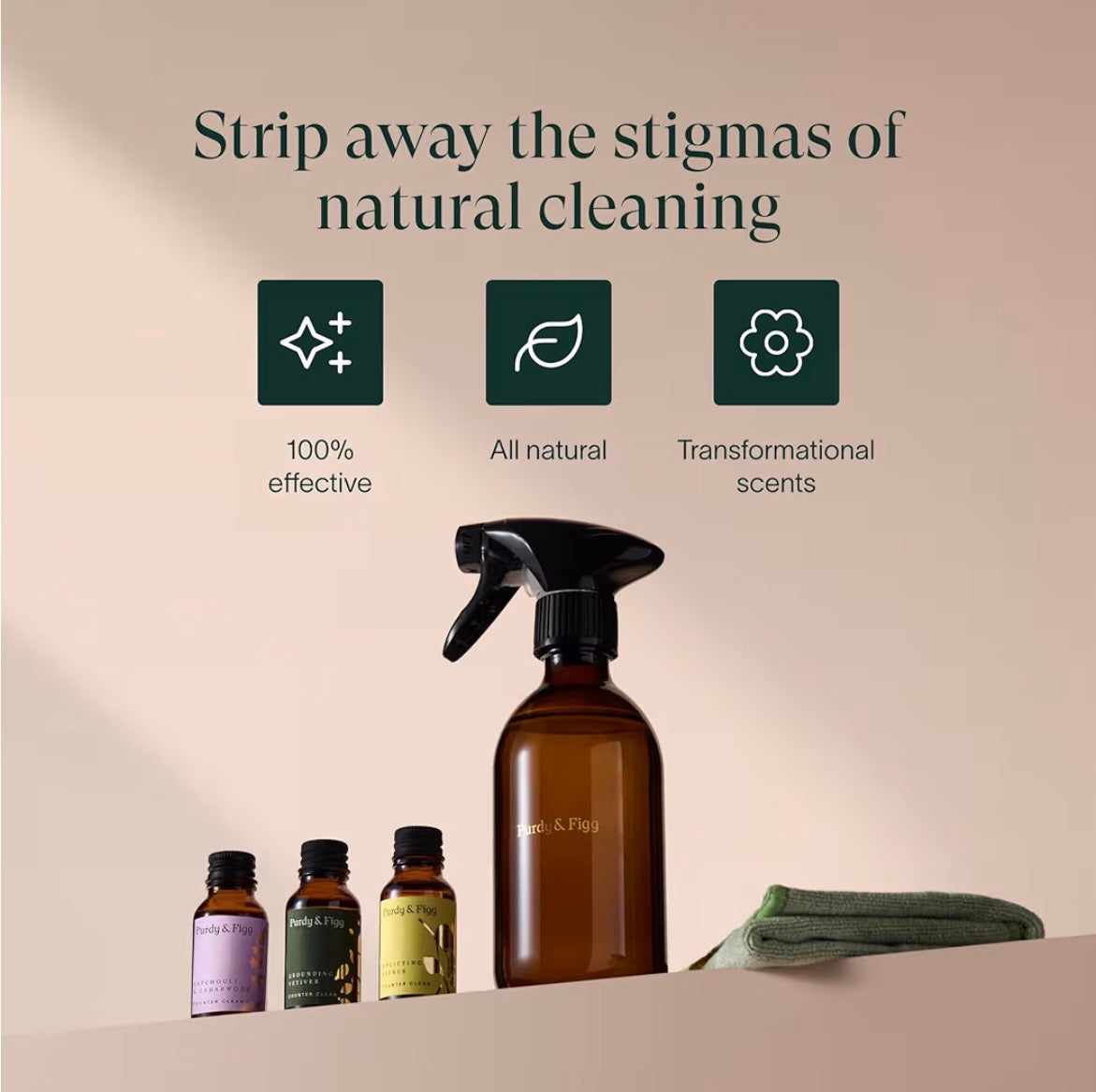 Purdy & Figg Counter Clean Starter Kit 300ml